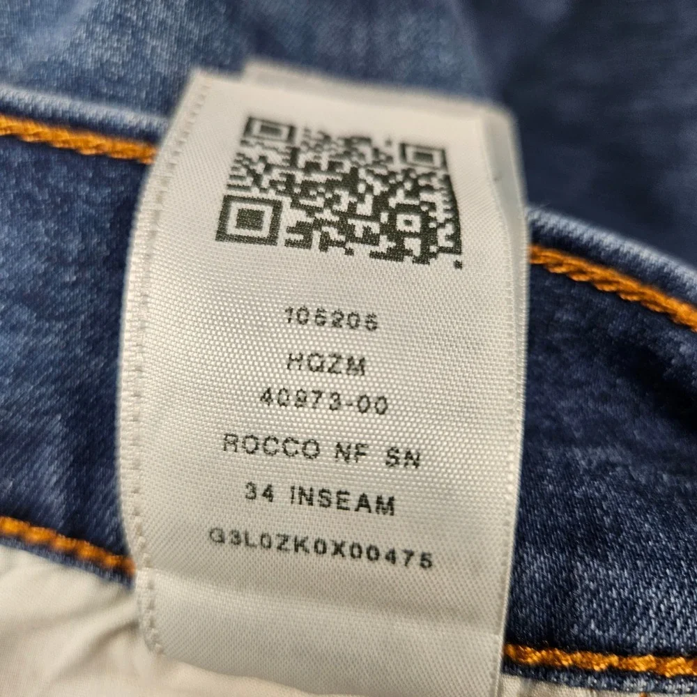 True Religion Rocco Relaxed Skinny Jeans Mens 40x34 Blue Medium Wash Denim